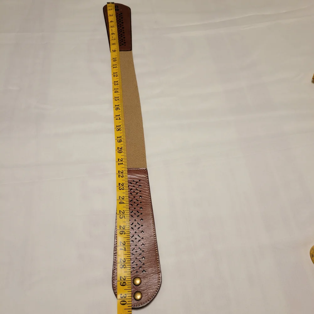Fossil Brown Leather Strap with Cutout Design
